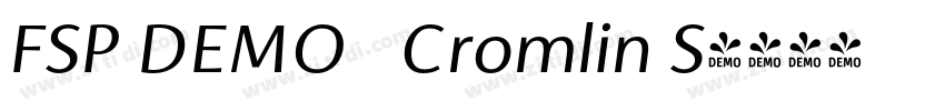 FSP DEMO   Cromlin S字体转换
